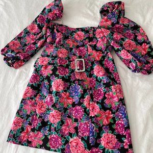 Zara Floral Longsleeve Mini